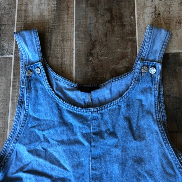 ✨ SOLD Vintage Blue Cotton Overalls Denim - Picture 6 of 10